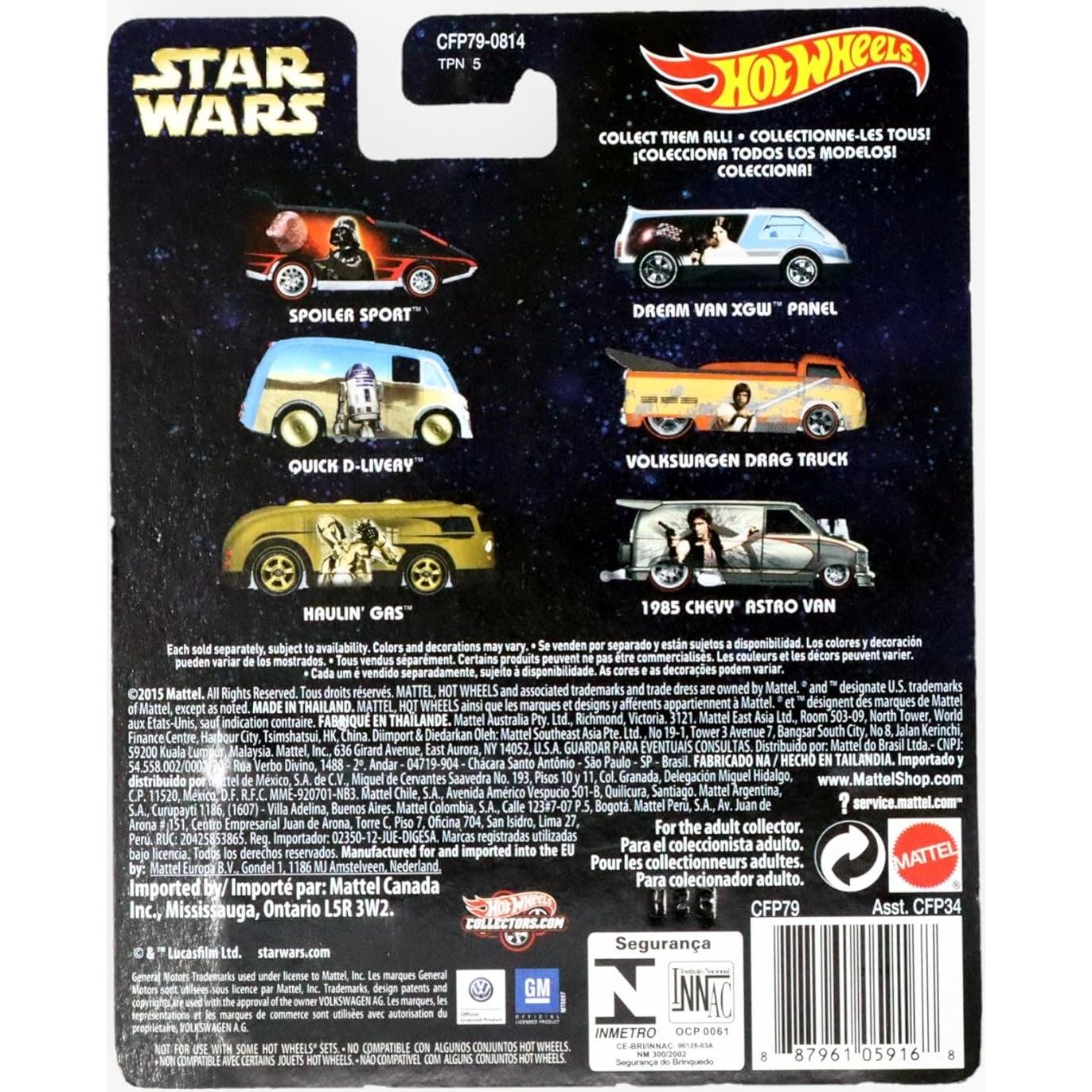 Hot Wheels Star Wars Camión Drag Volkswagen Luke Skywalker 1:64