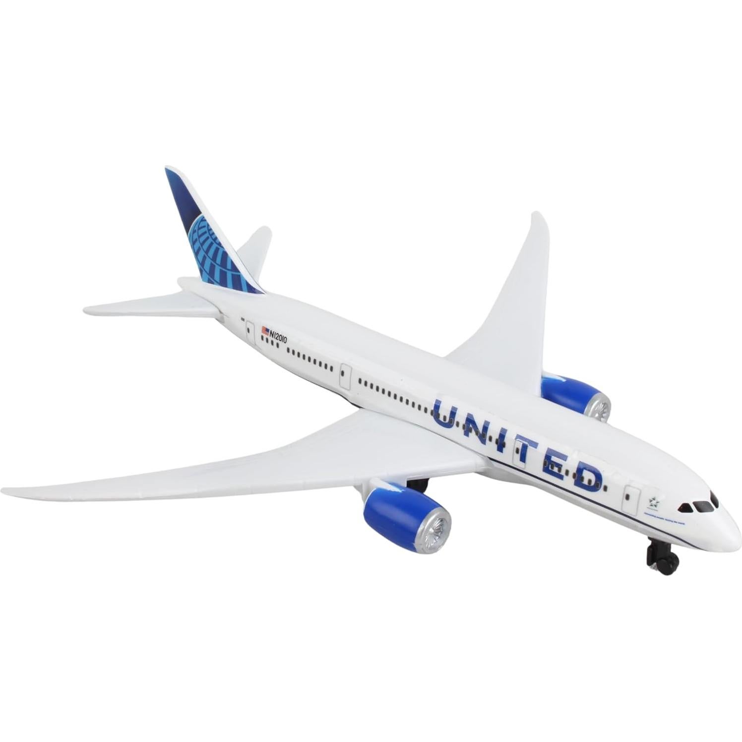 Avión de Juguete Daron United Airlines - Metal Fundido 14.6 cm