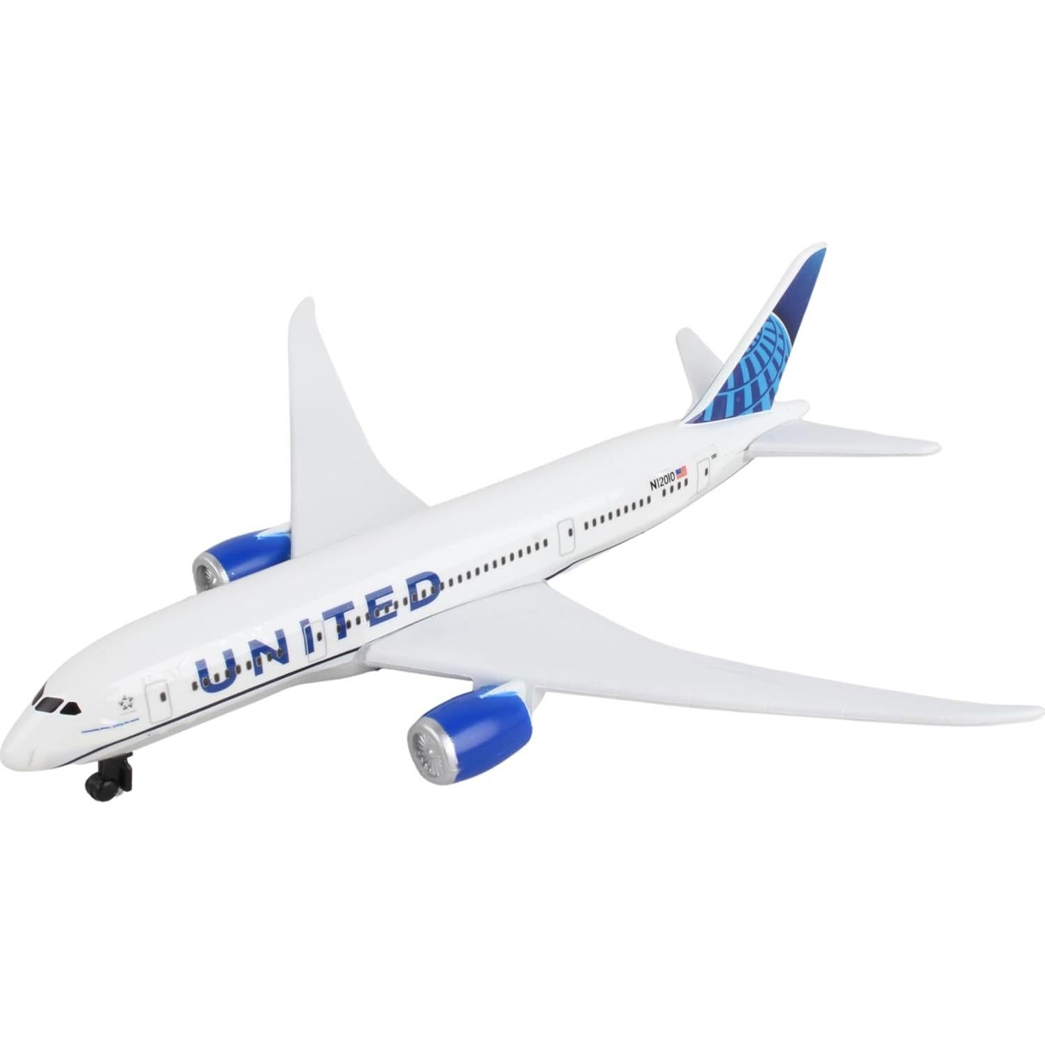 Avión de Juguete Daron United Airlines - Metal Fundido 14.6 cm