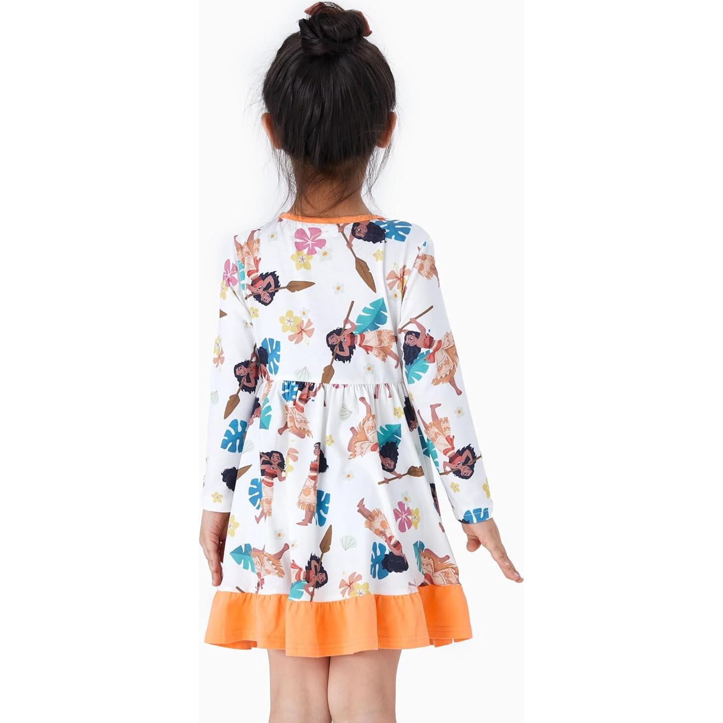 Vestido de Princesa Disney para Niña 2T Albaricoque Moana