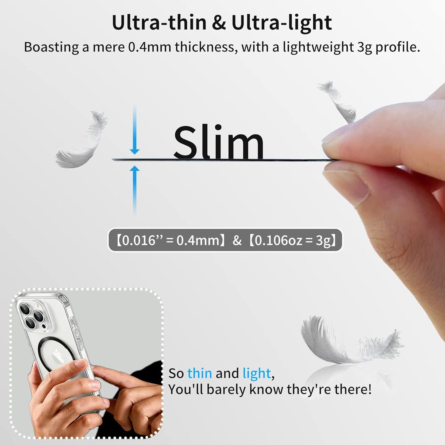 Anillos Metálicos Aothey para Magsafe - 6 Piezas