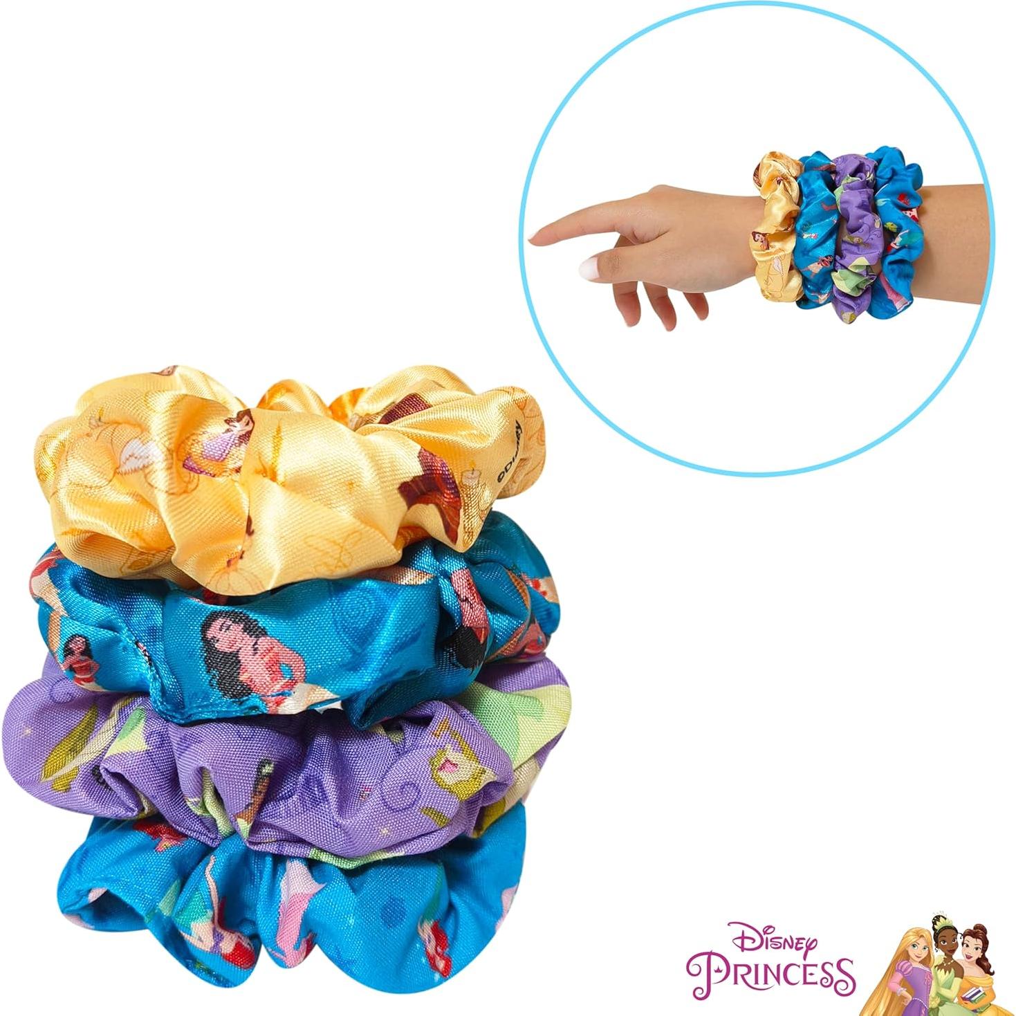 Scrunchies para Niñas LUV HER Disney - 4 Accesorios de Cabello