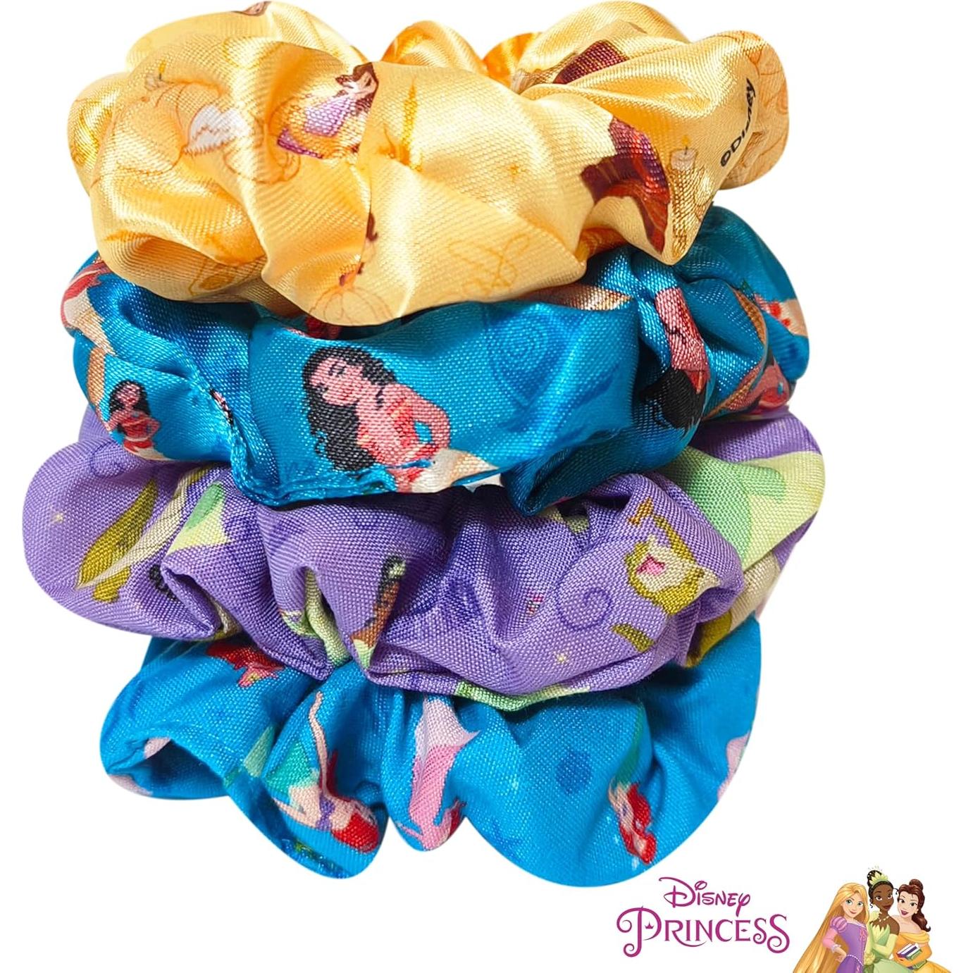 Scrunchies para Niñas LUV HER Disney - 4 Accesorios de Cabello