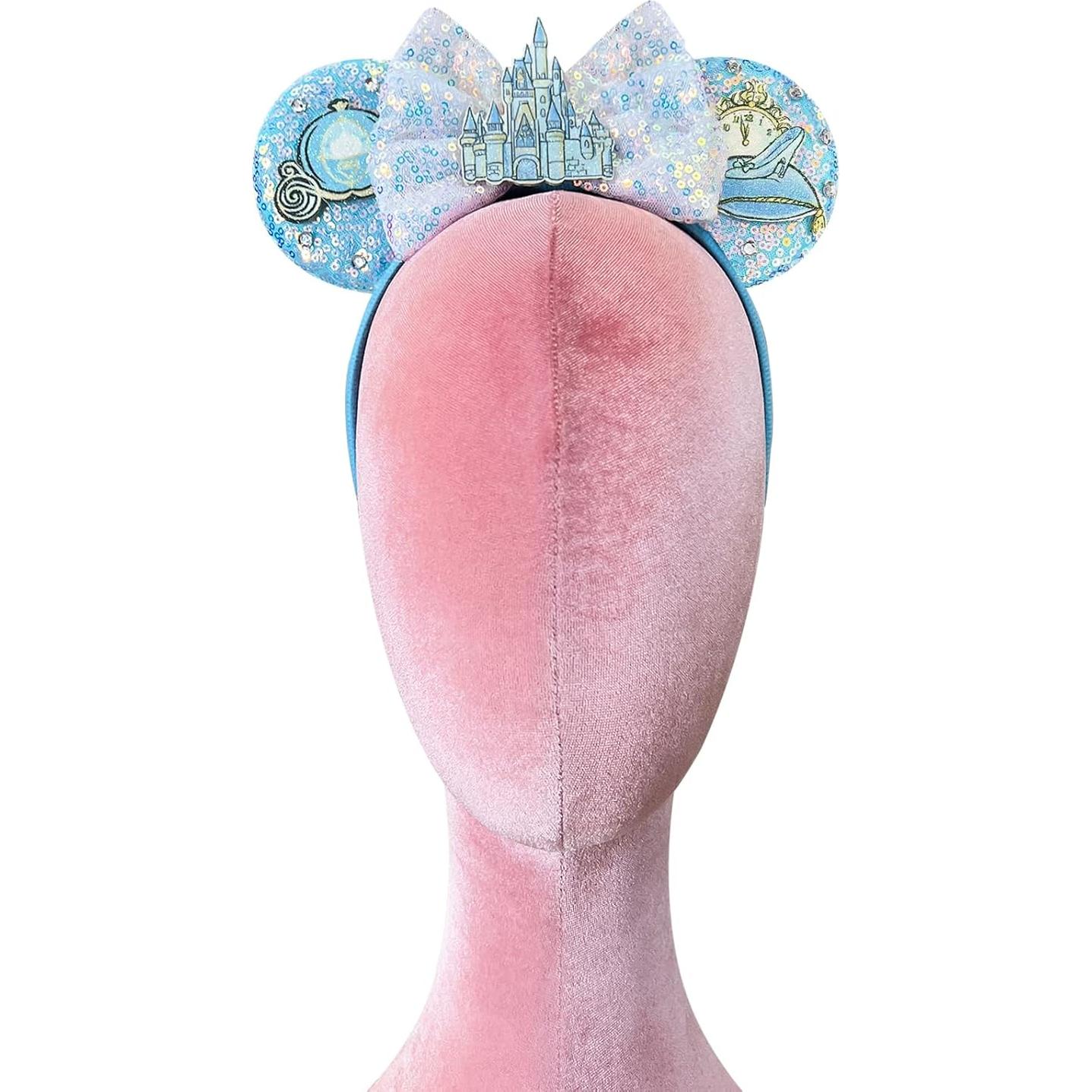 Diadema de Orejas de Ratón Princesa Bmobuo Castillo Azul