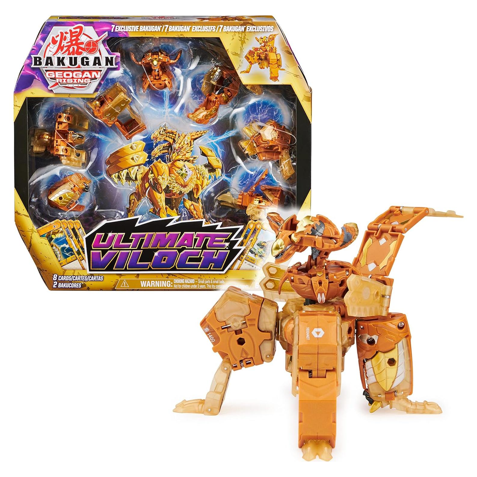 Bakugan Ultimate Viloch 7-en-1 Spin Master, Juguete Coleccionable