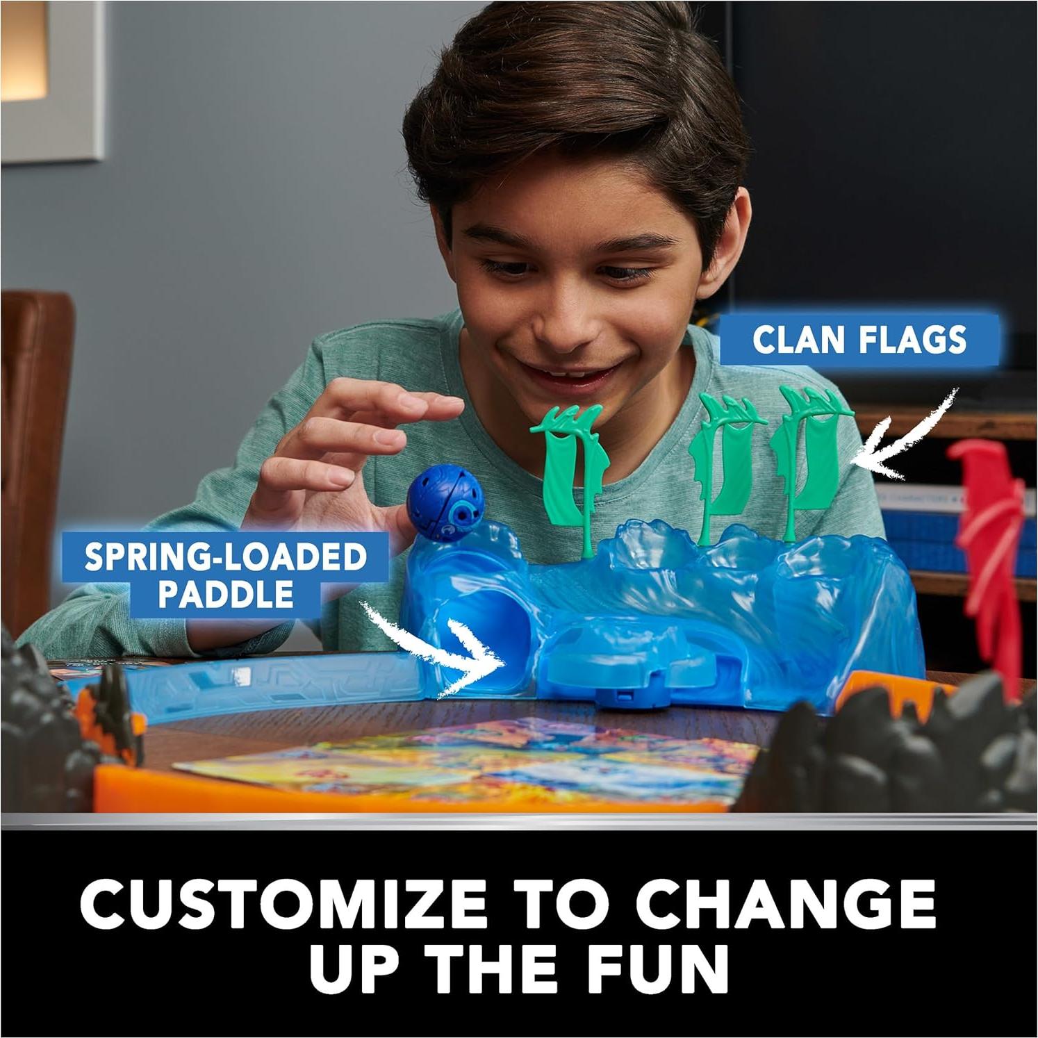 Bakugan Training Set with Octogan, Aquatic Clan Themed, Customizable Action Figure, Trading Cards, and Playset, Kids Toys for Boys and Girls 6 and up