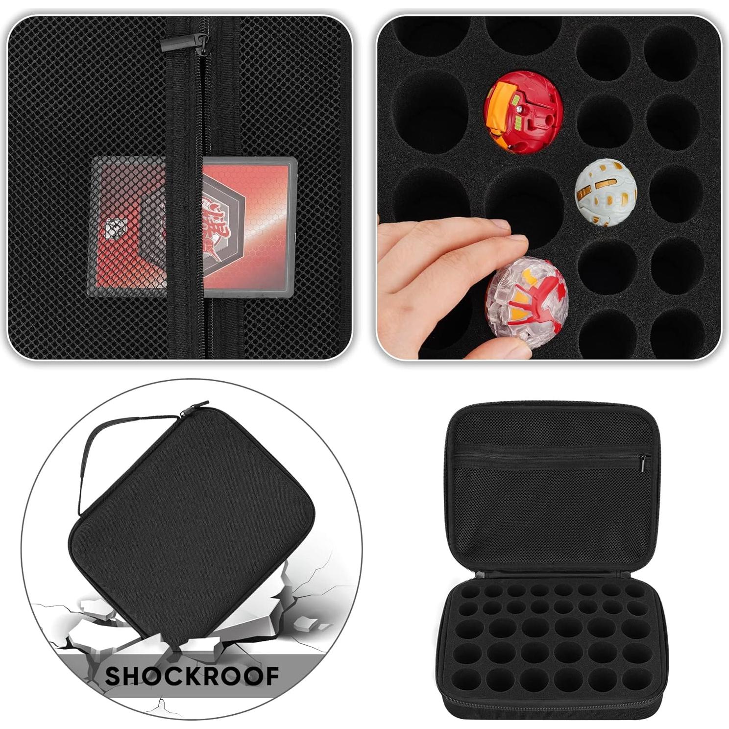 Caja de Almacenamiento Minahao para 34 Juguetes Bakugan