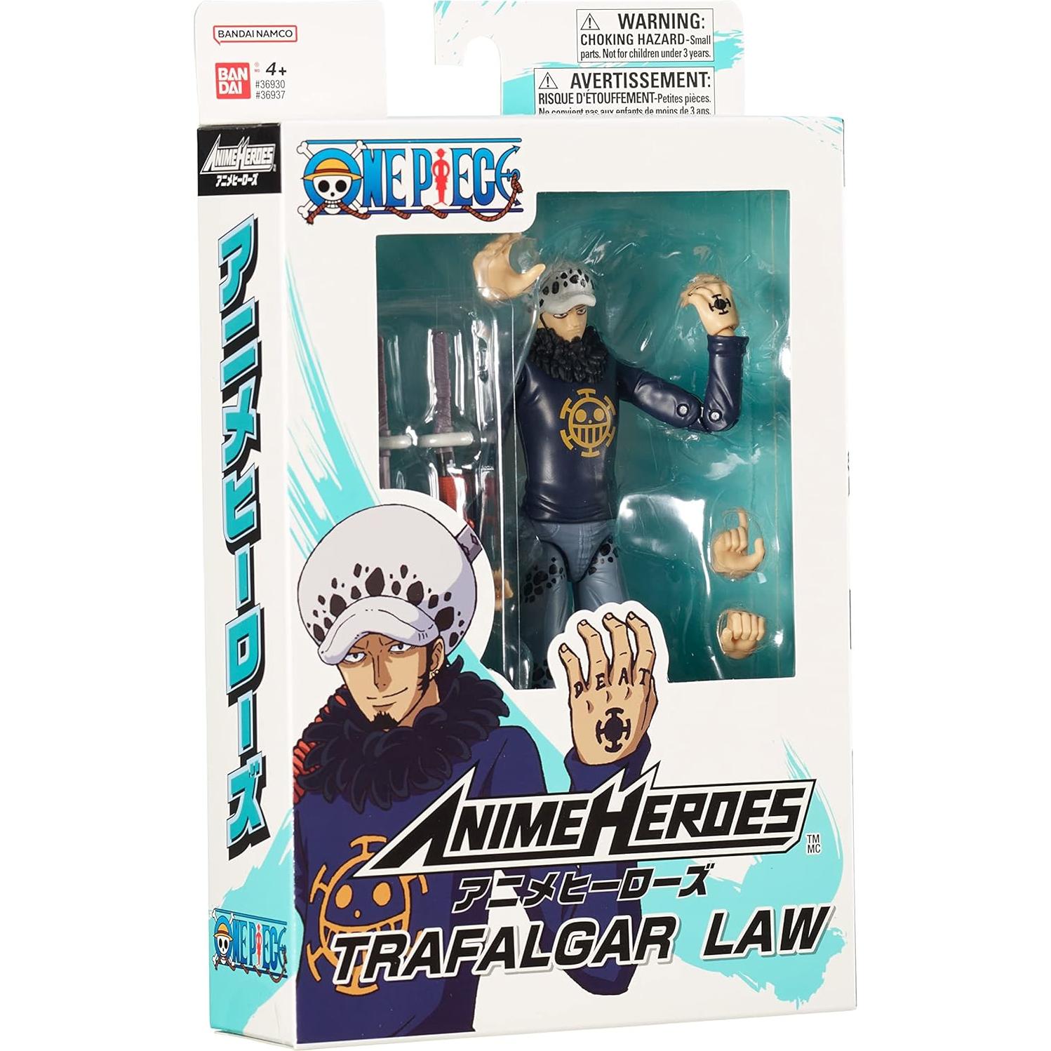 Figura de Acción Trafalgar Law Anime Heroes Bandai 16,5 cm