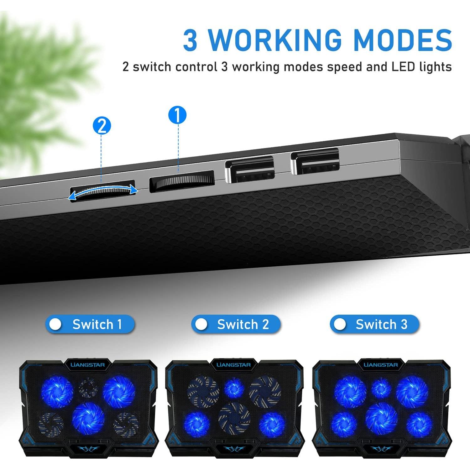 Base de Enfriamiento para Laptop LiANGSTAR 15.6-17" USB