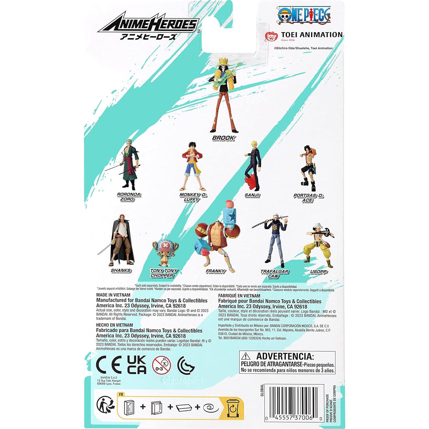 Figura de Acción Brook - Anime Heroes - One Piece - 16,5 cm