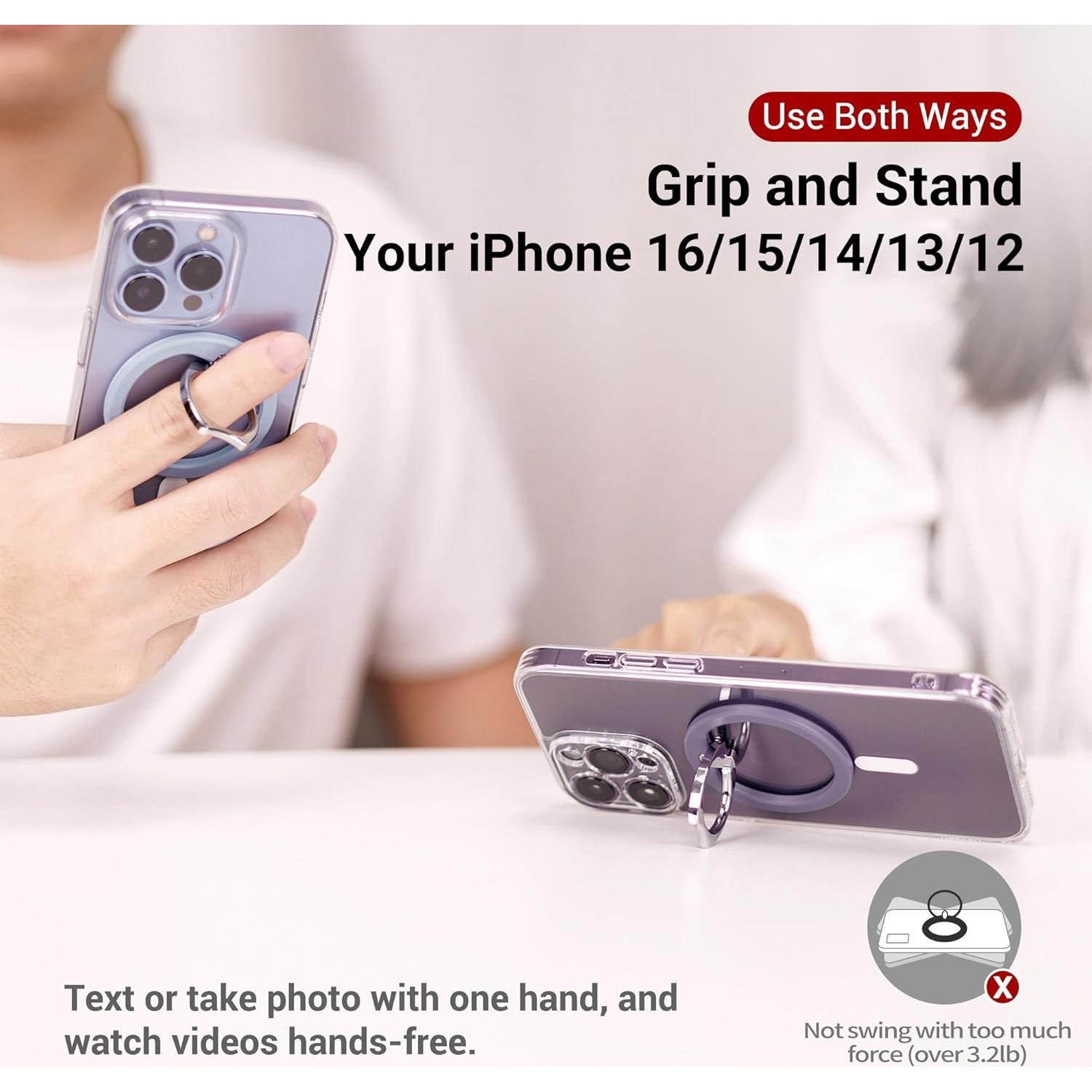 Soporte de Anillo Magnético PROfezzion para iPhone 16-12