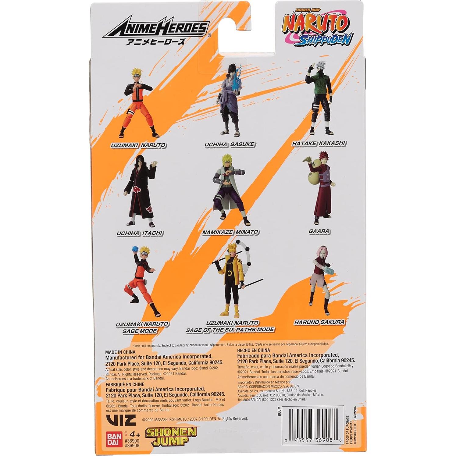 Figura Naruto Uzumaki Modo Sabio - Anime Heroes - Bandai
