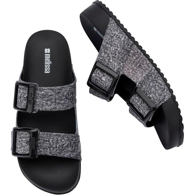 Zapatillas Acogedoras Melissa M Lover para Mujeres - Jeans Negros