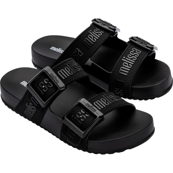 Zapatillas Melissa Cozy Slide para Mujeres Negro 24x9x8.8cm