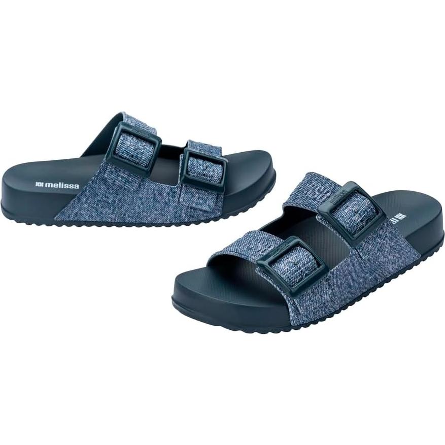 Zapatillas Melissa Cozy Slide para Mujeres Azul 24x9.2cm