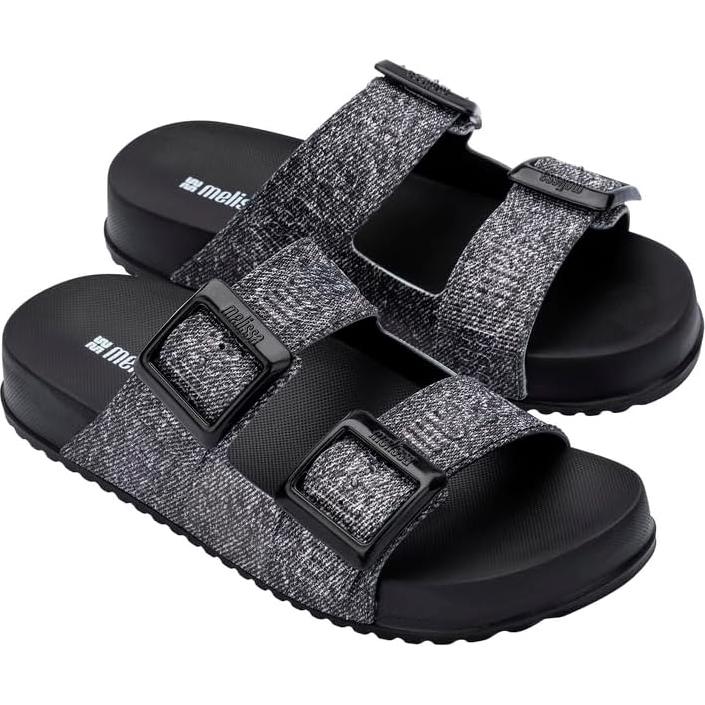 Zapatillas Melissa Cozy Slide para Mujeres Jeans Negros