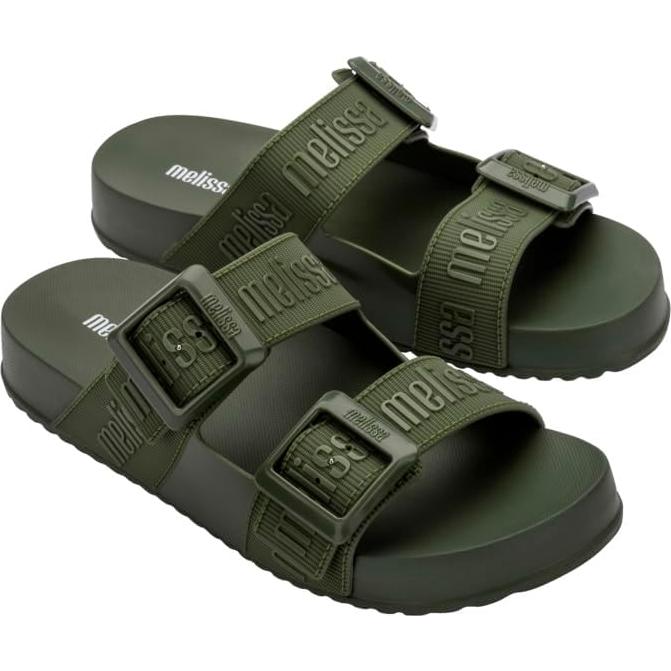 Zapatillas Melissa Cozy Slide Verde 24x9.2 cm para Mujeres