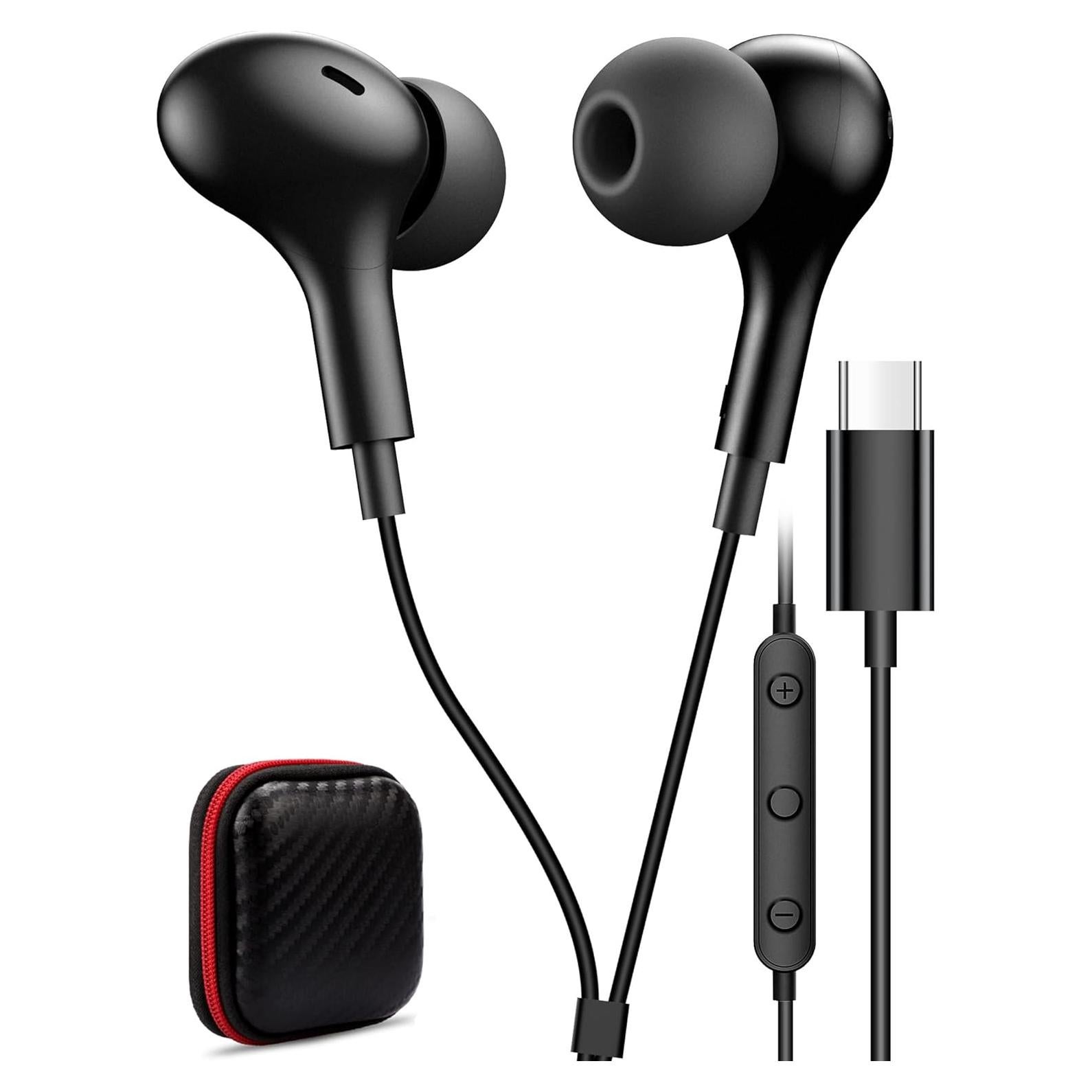 Auriculares USB C TITACUTE In-Ear con Micrófono y Control