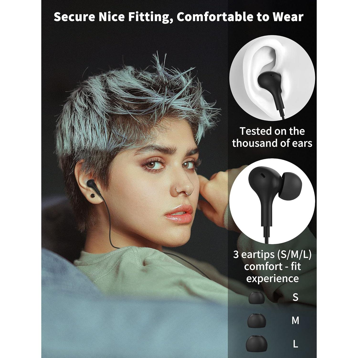 Auriculares USB C TITACUTE In-Ear con Micrófono y Control