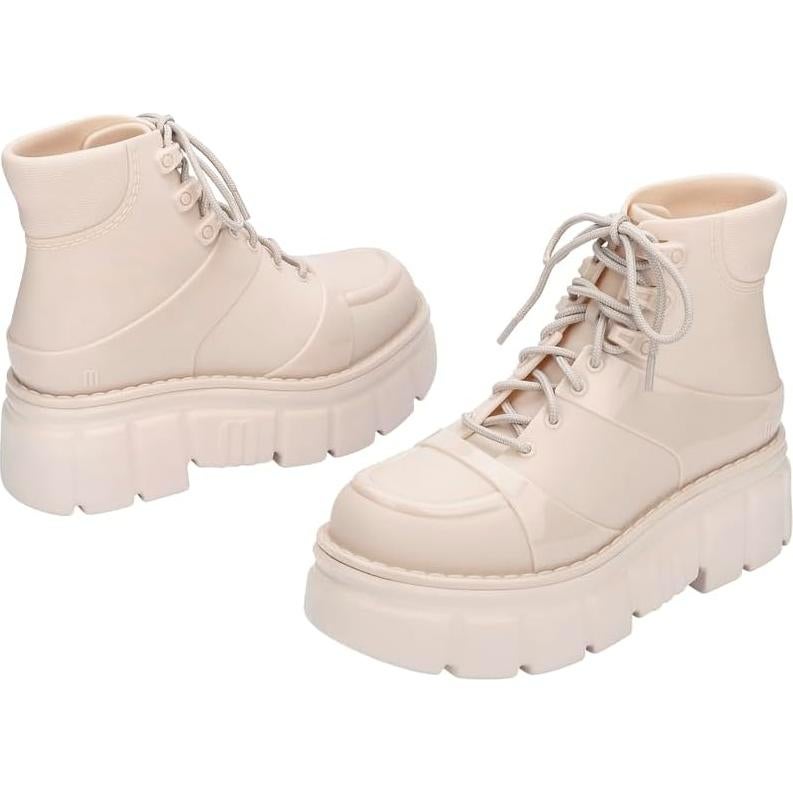 Bota Rebelde Melissa Mujeres Beige 5 - Plataforma Posesión II