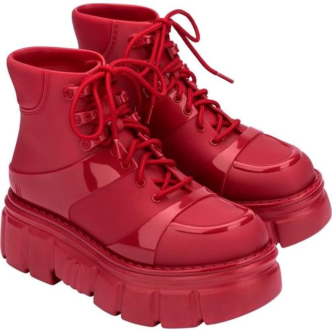 Bota Melissa Rebelde para Mujeres Rojo Talla 9