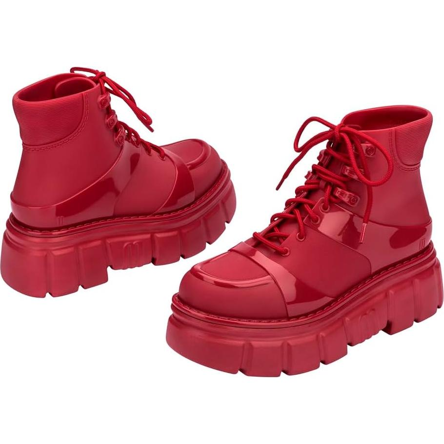 Bota Melissa Rebelde para Mujeres Rojo Talla 6