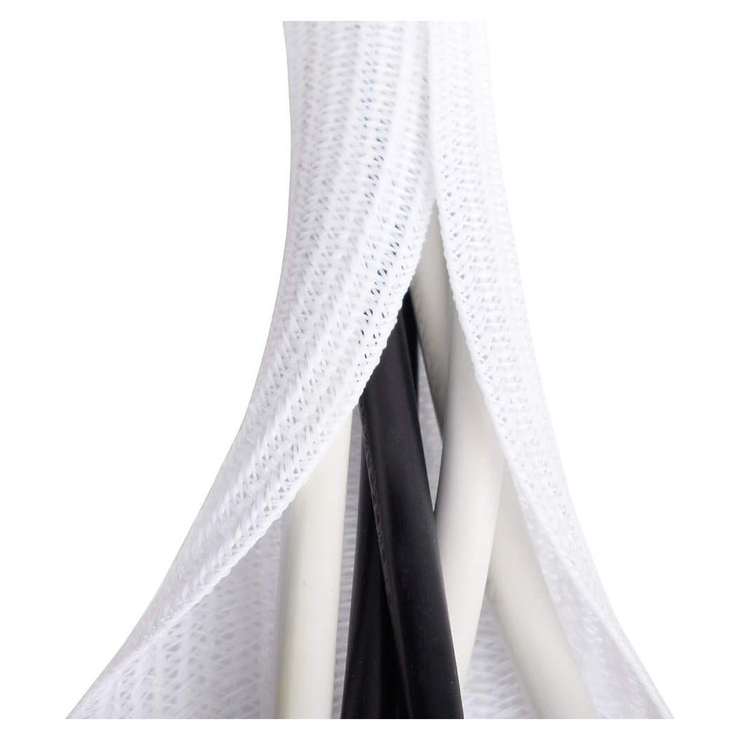 Organizador de Cables ZhiYo 2,01 m Blanco para Escritorio