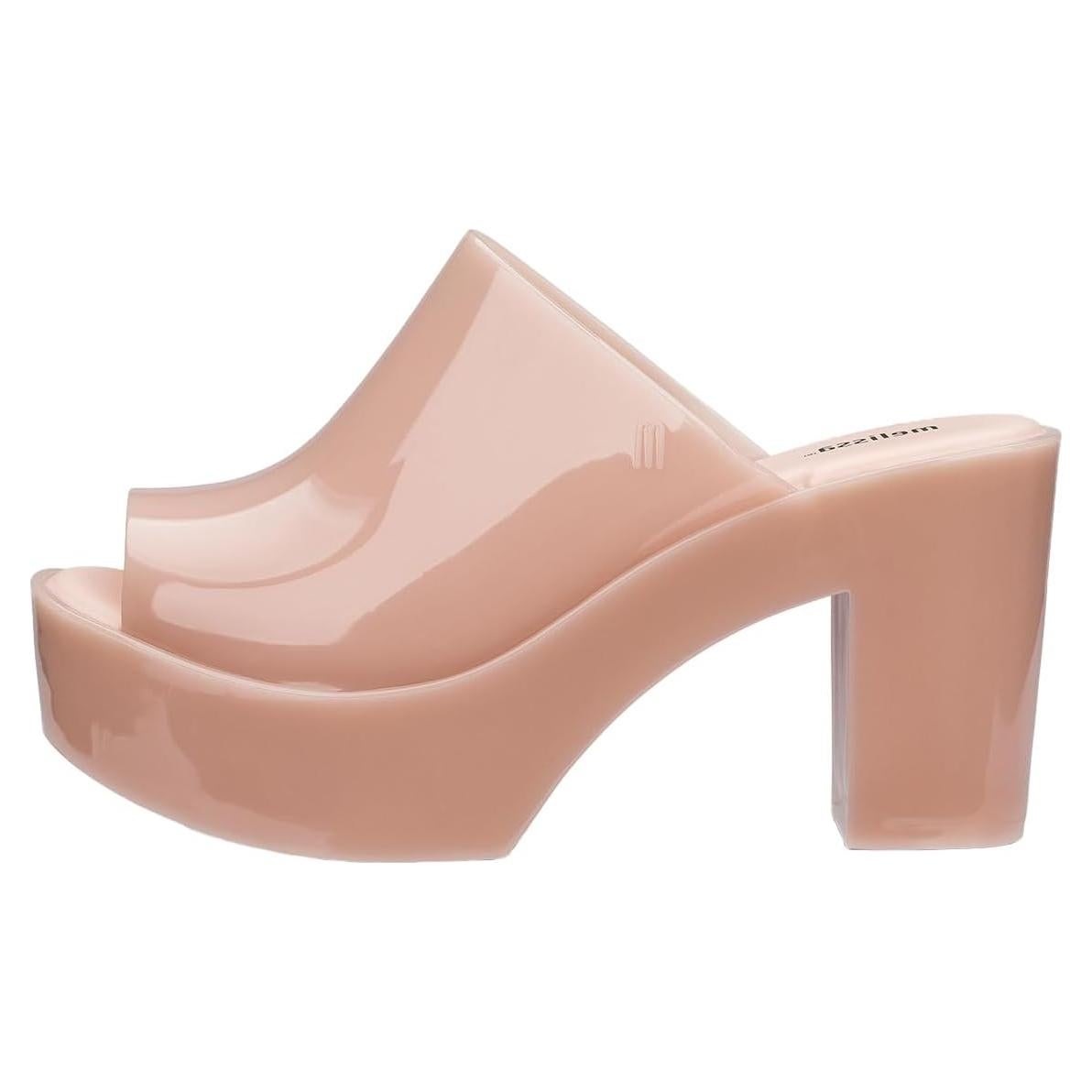 Sandalias Mule Melissa para Mujeres - Tacón 6.35 cm - Beige