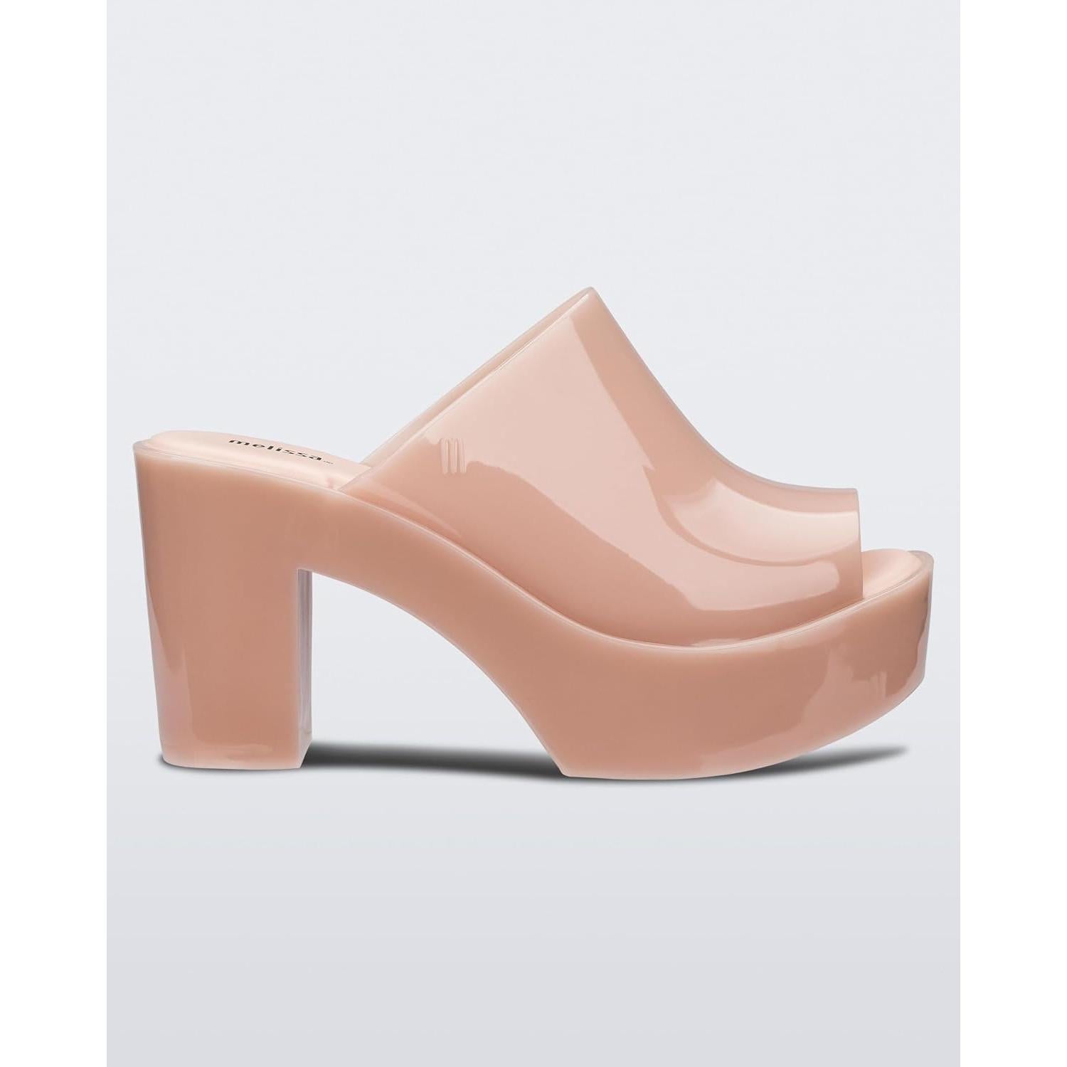 Sandalias Mule Melissa para Mujeres - Tacón 6.35 cm - Beige