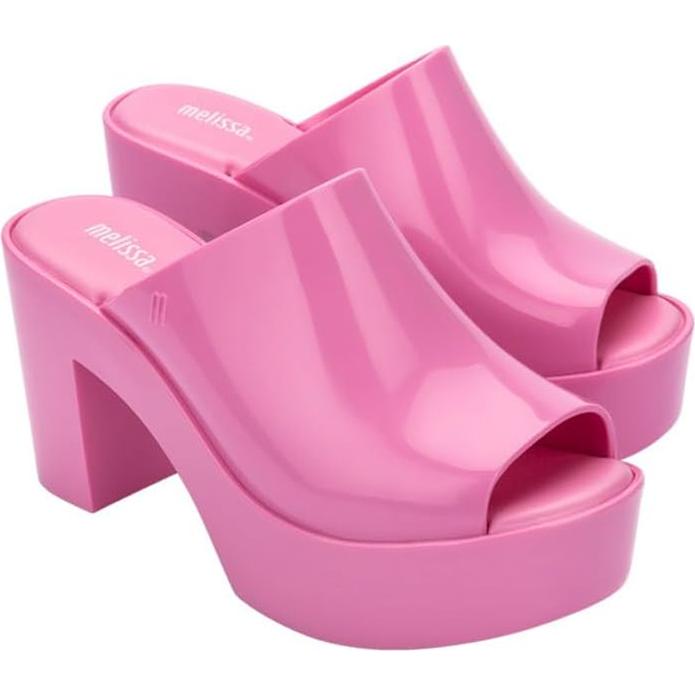 Mule Melissa 32233 Rosa Vegano con Tacón Elegante 30x27cm