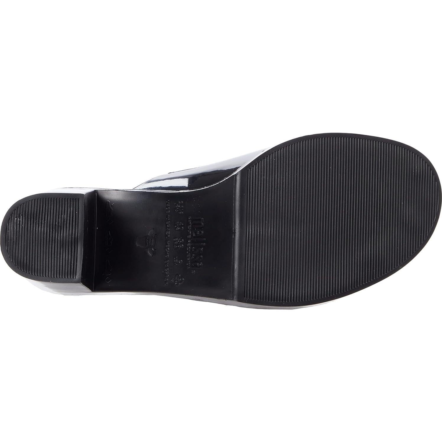 Mule Melissa 32233 Negro - Zuecos Abiertos Veganos y Elegantes