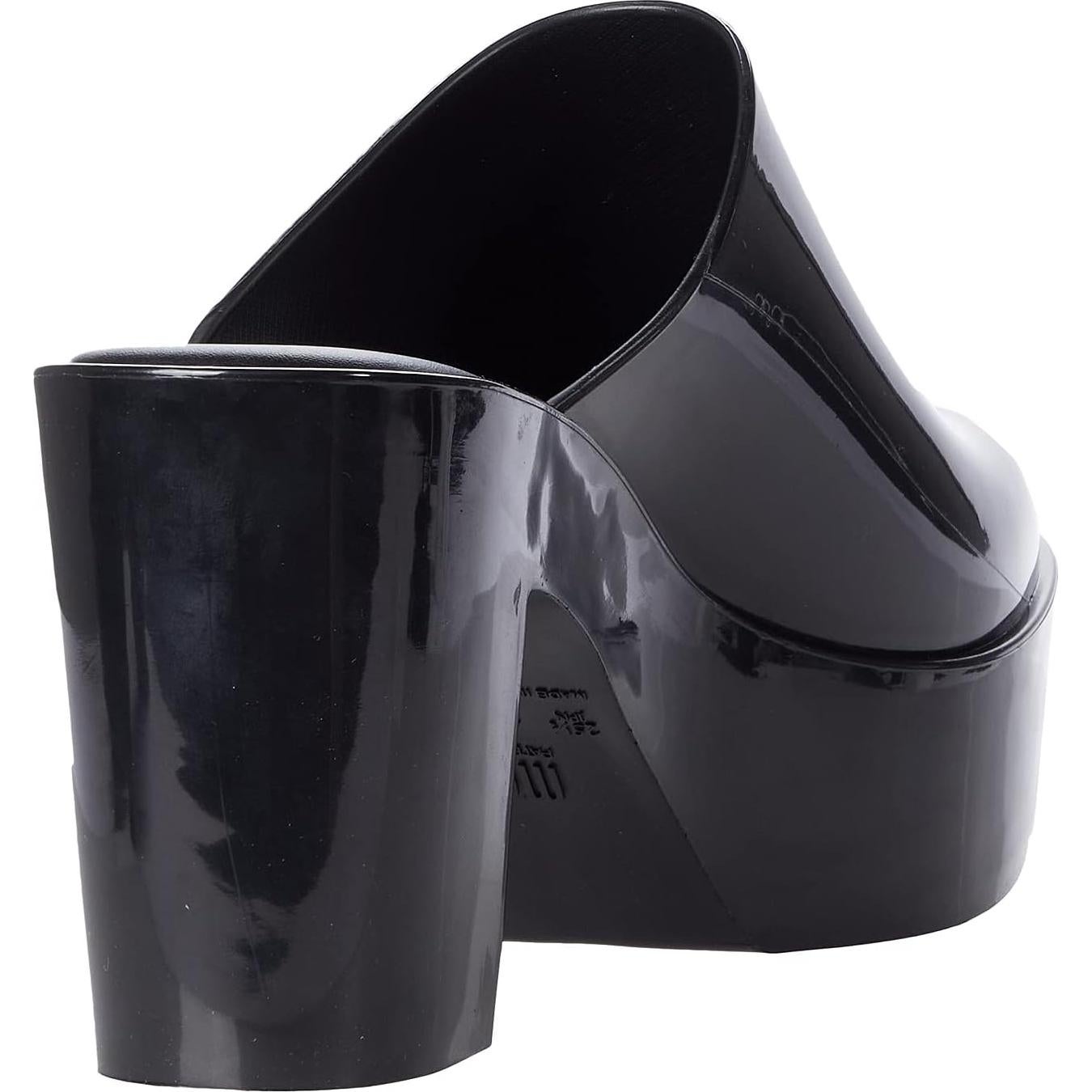 Mule Melissa 32233 Negro - Zuecos Abiertos Veganos y Elegantes