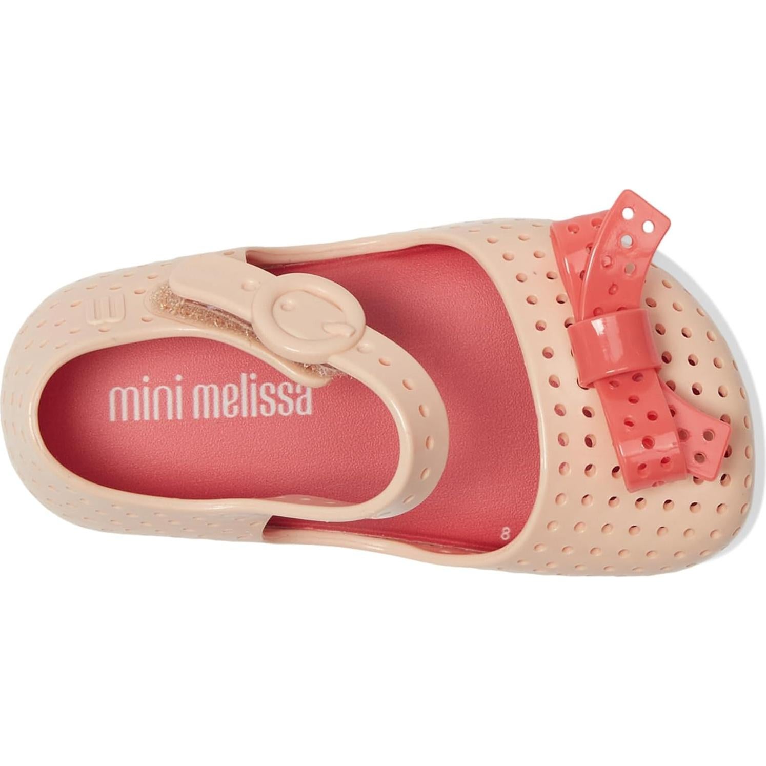Bailarina Mini Melissa Furadinha 8 Niña Pequeña Beige