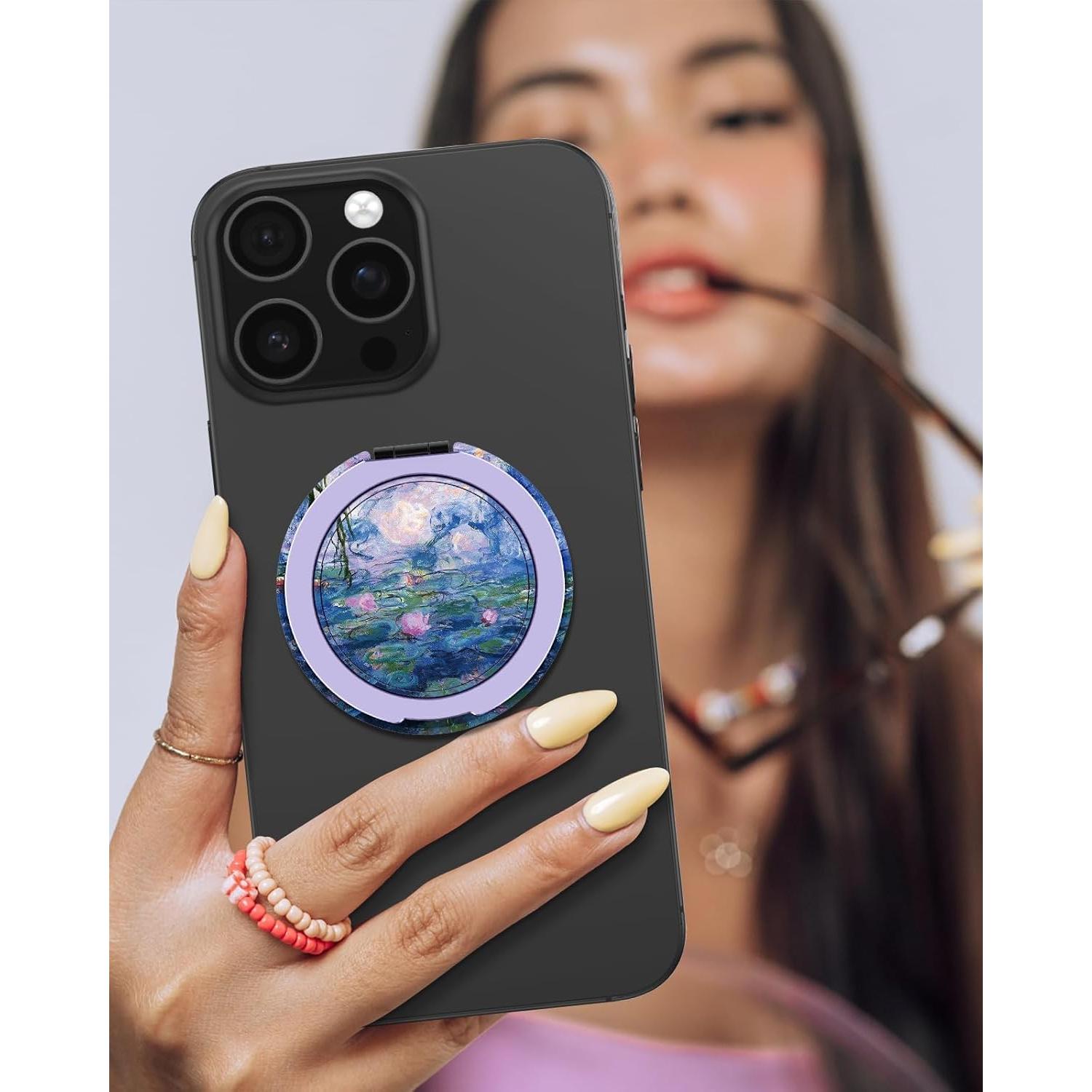 Soporte de Anillo Magnético Toycamp - Púrpura 360° Ajustable