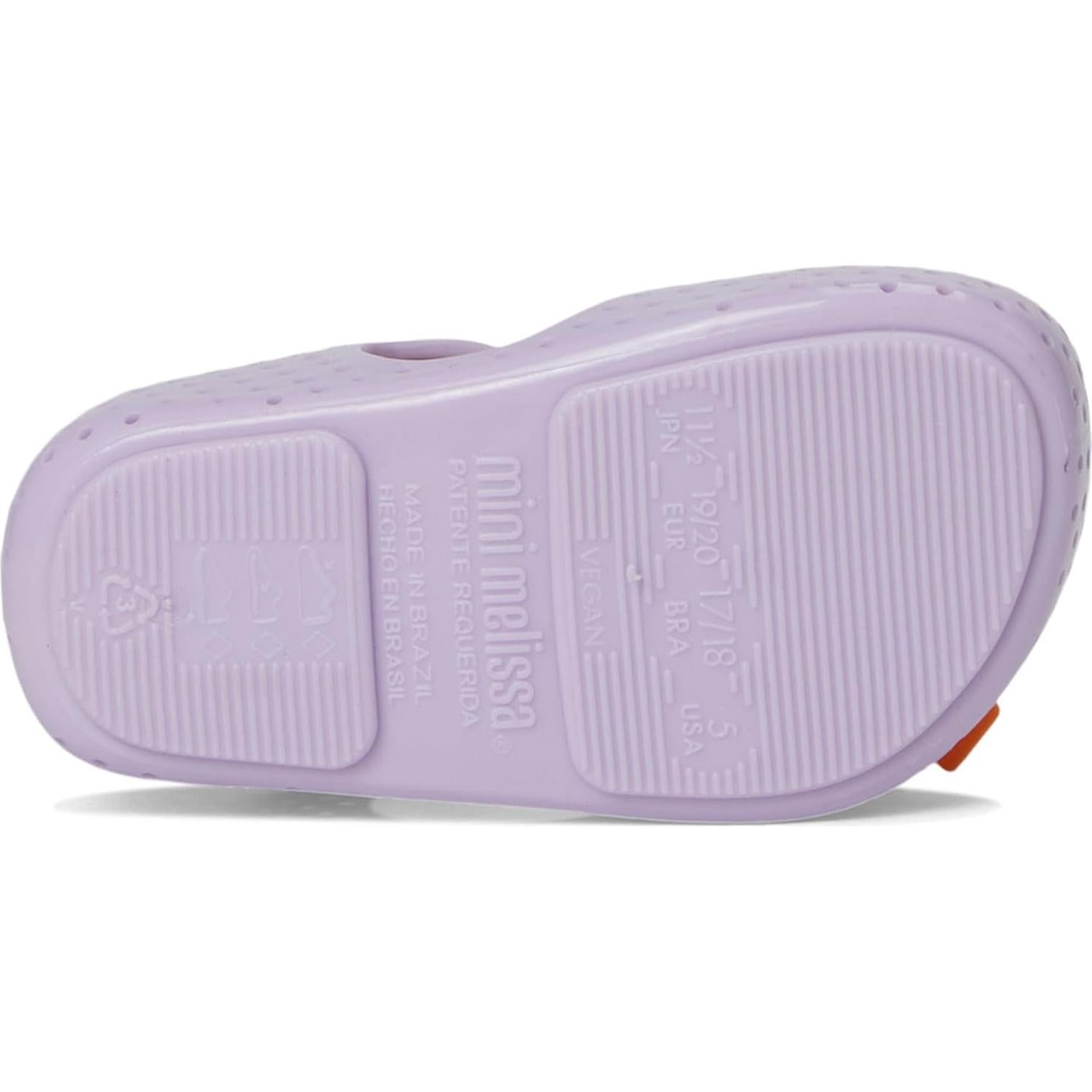 Bailarina Mini Melissa Furadinha Pop Niña 21.5x13.3cm Púrpura