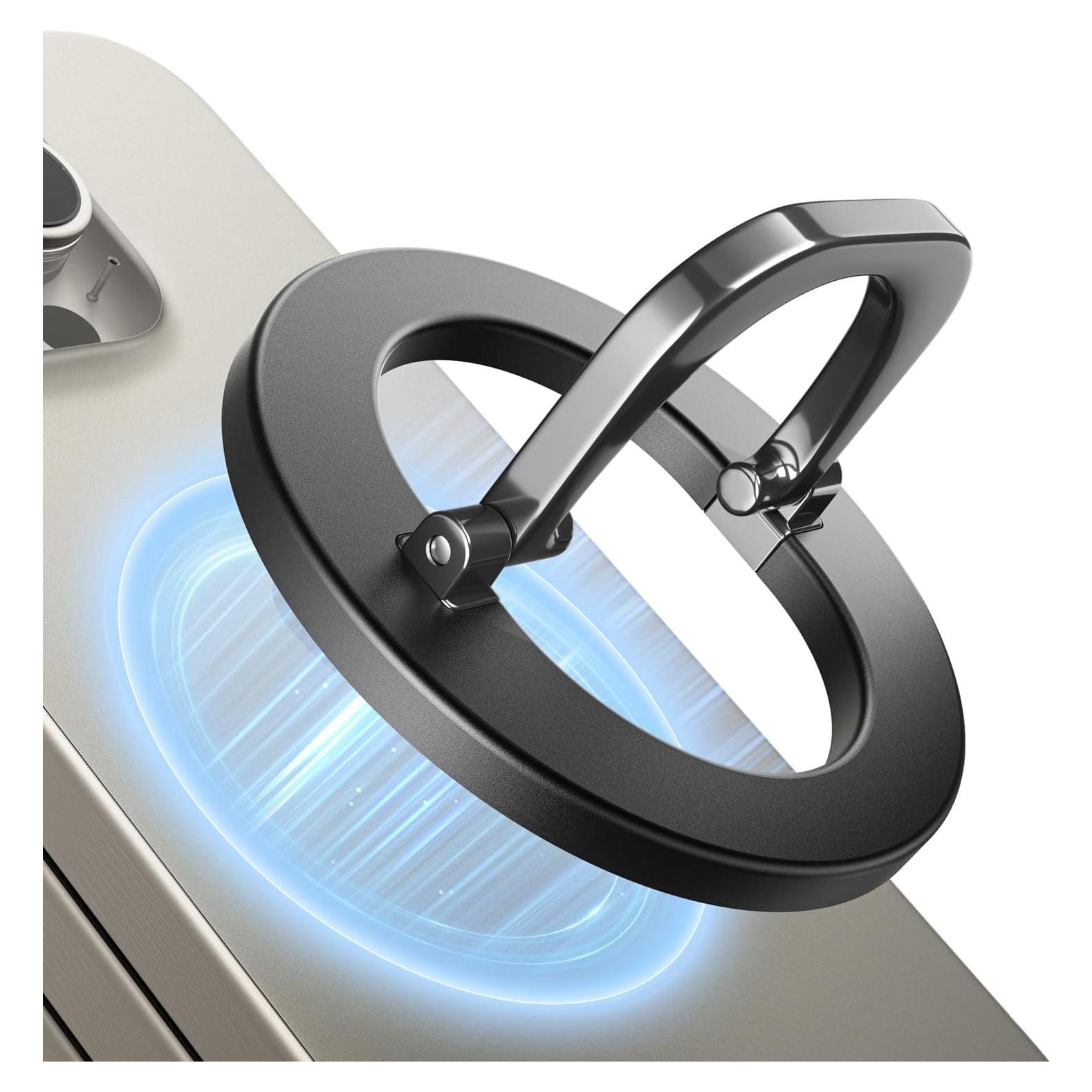 Soporte de Teléfono MagSafe SUPERONE Negro Ajustable 4 en 1