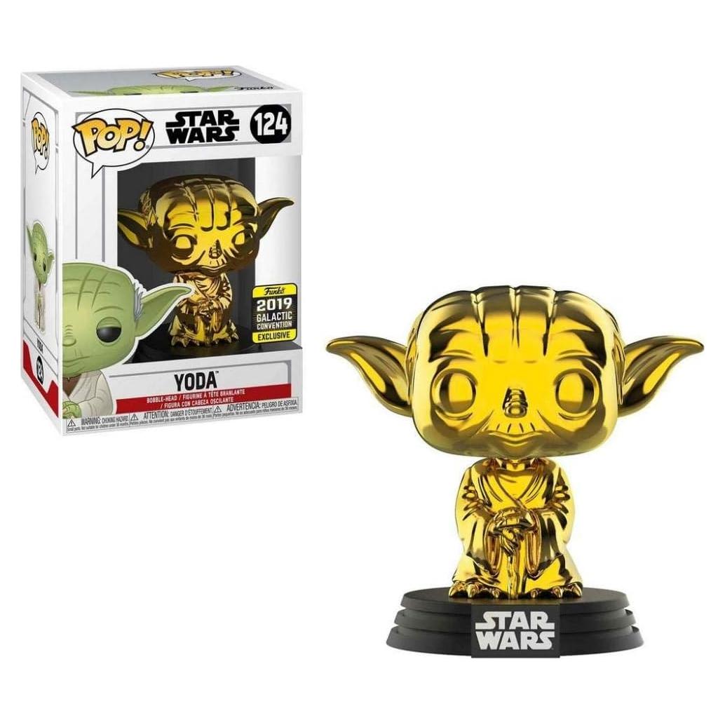 Figura de Vinilo Star Wars Funko Yoda Cromo 9.5 cm