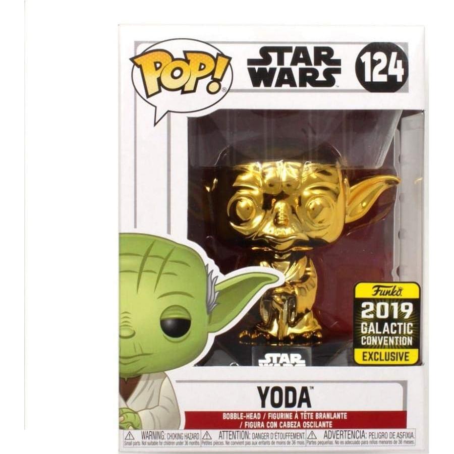 Figura de Vinilo Star Wars Funko Yoda Cromo 9.5 cm