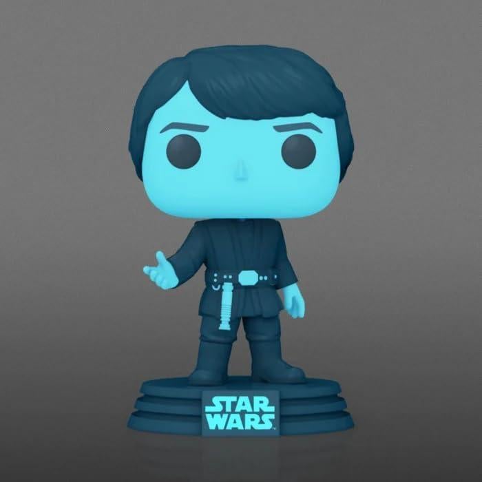 Figura de Vinilo Funko POP! Luke Skywalker Holográfico 40 Años