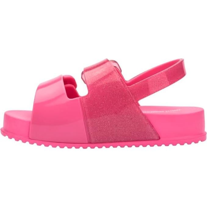 Sandalias Mini Melissa para Niños 12 Rosa Brillo Ajustables