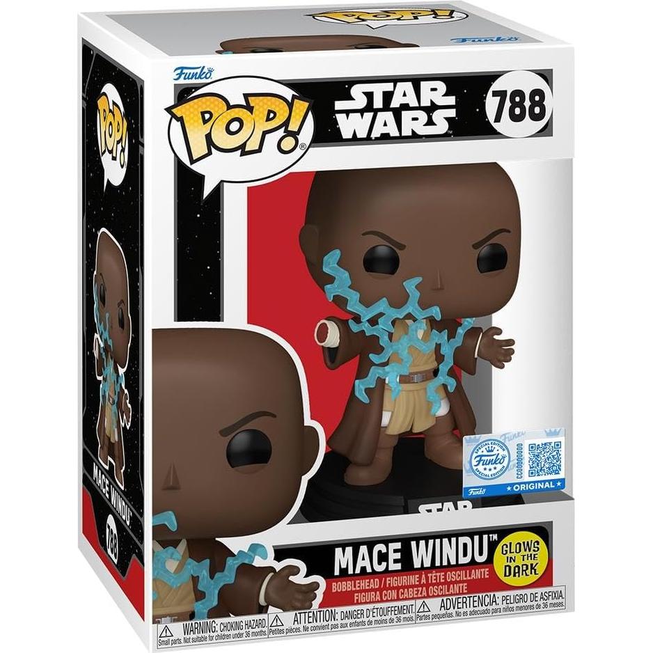Figura POP! Mace Windu #788 GITD Funko 9.6 cm Star Wars