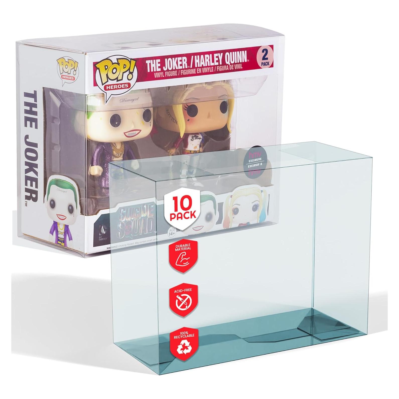 EVORETRO Funda Doble Protectora para Funko Pop - 10 Piezas