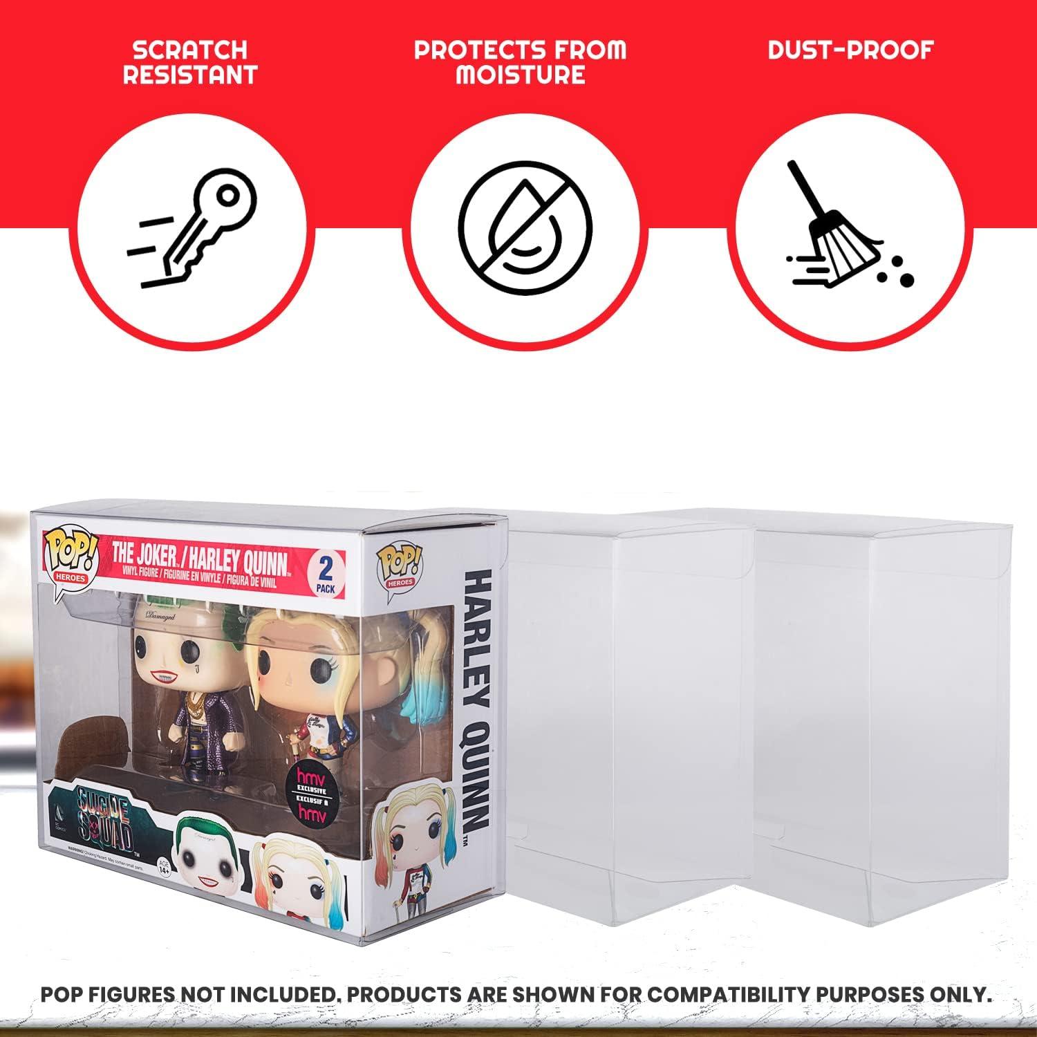 EVORETRO Funda Doble Protectora para Funko Pop - 10 Piezas