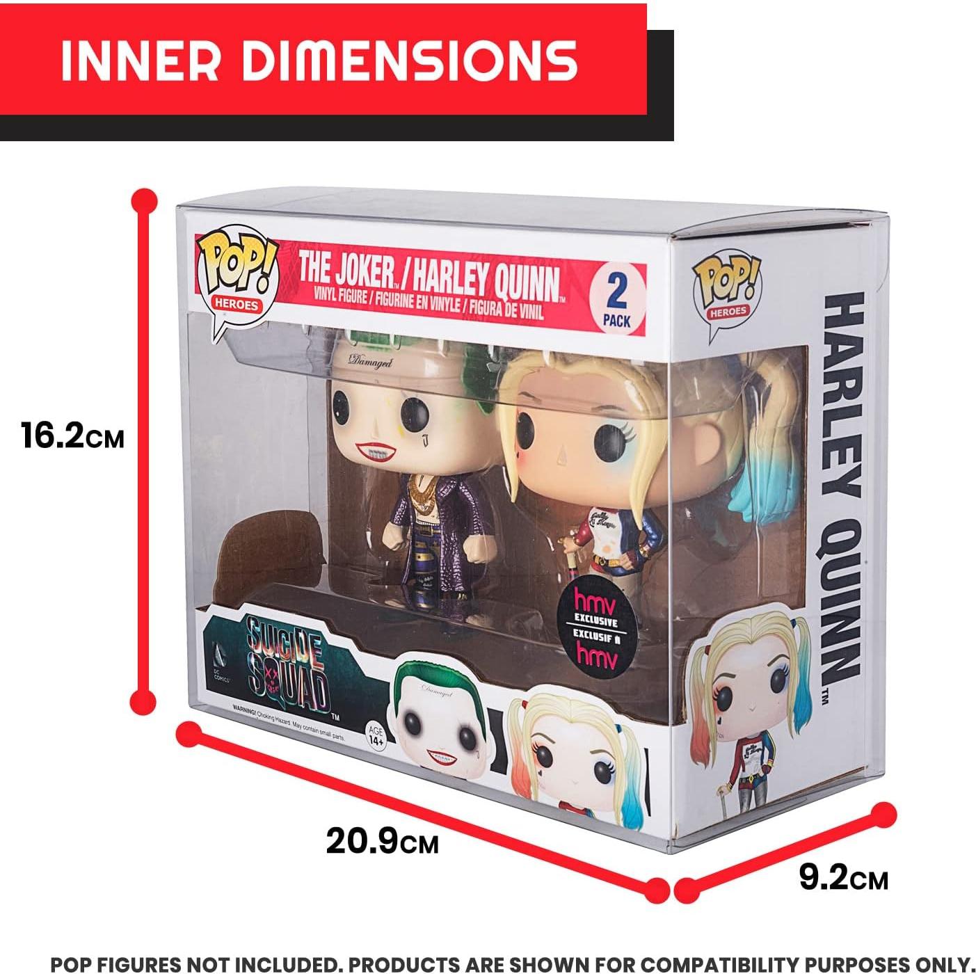 EVORETRO Funda Doble Protectora para Funko Pop - 10 Piezas