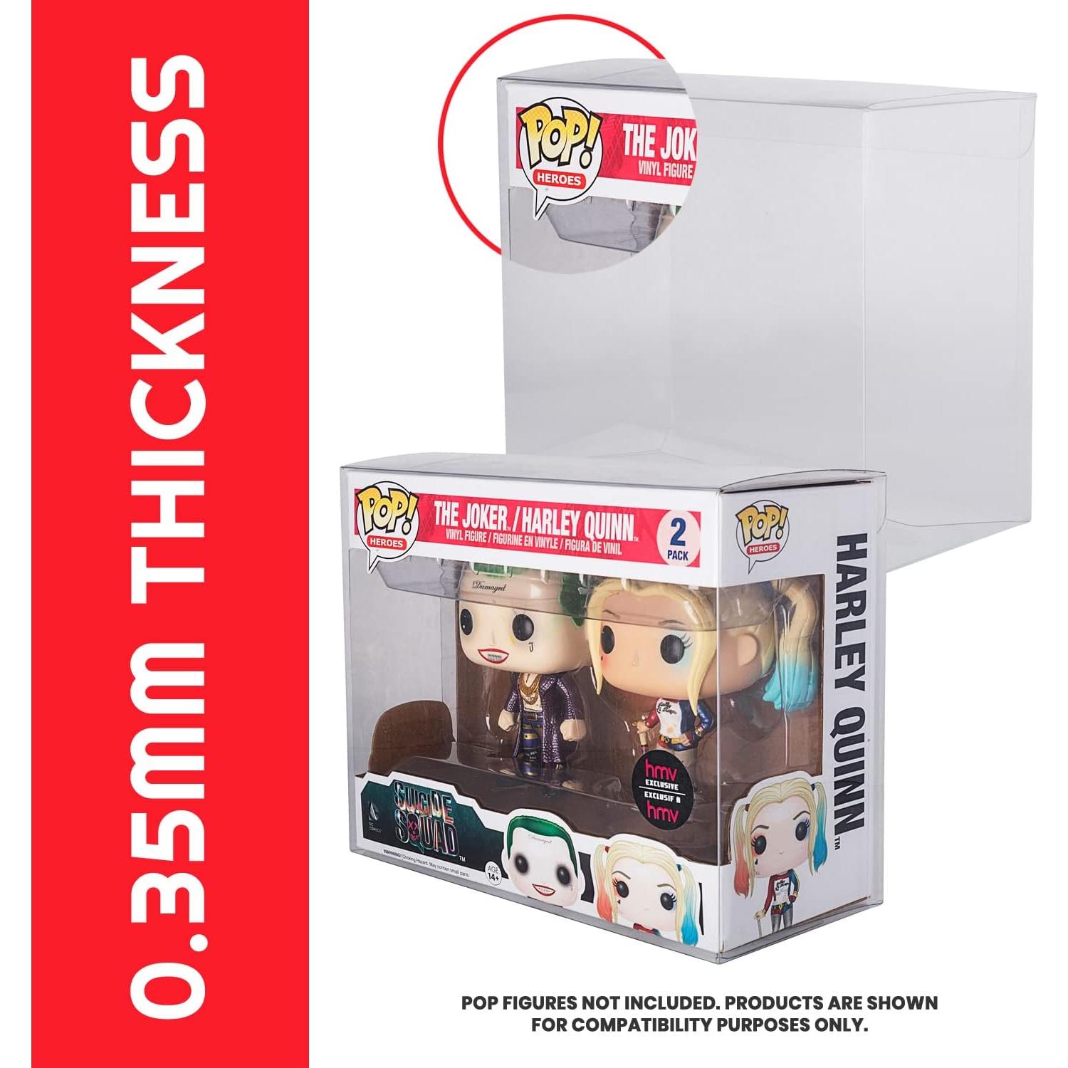 EVORETRO Funda Doble Protectora para Funko Pop - 10 Piezas