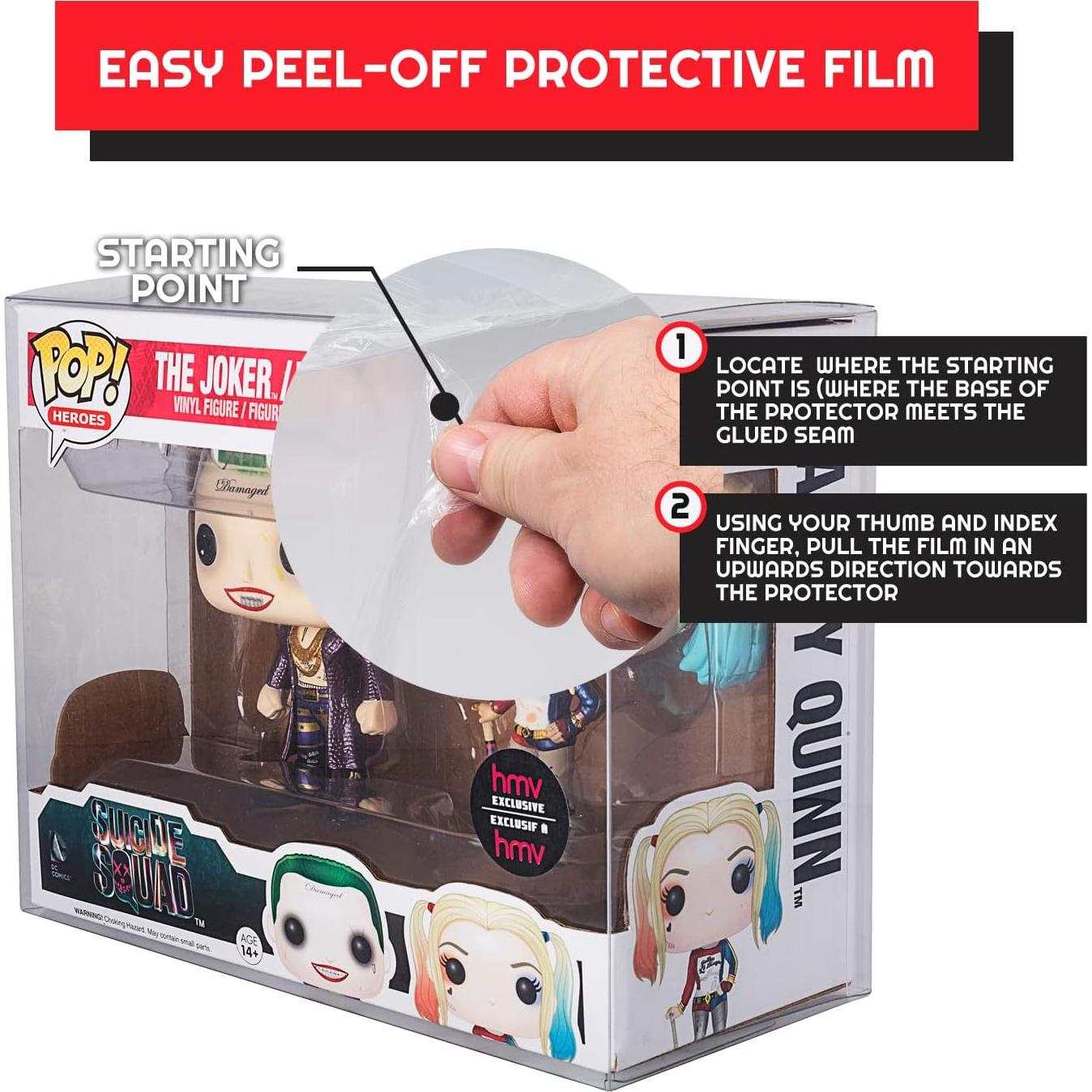 EVORETRO Funda Doble Protectora para Funko Pop - 10 Piezas
