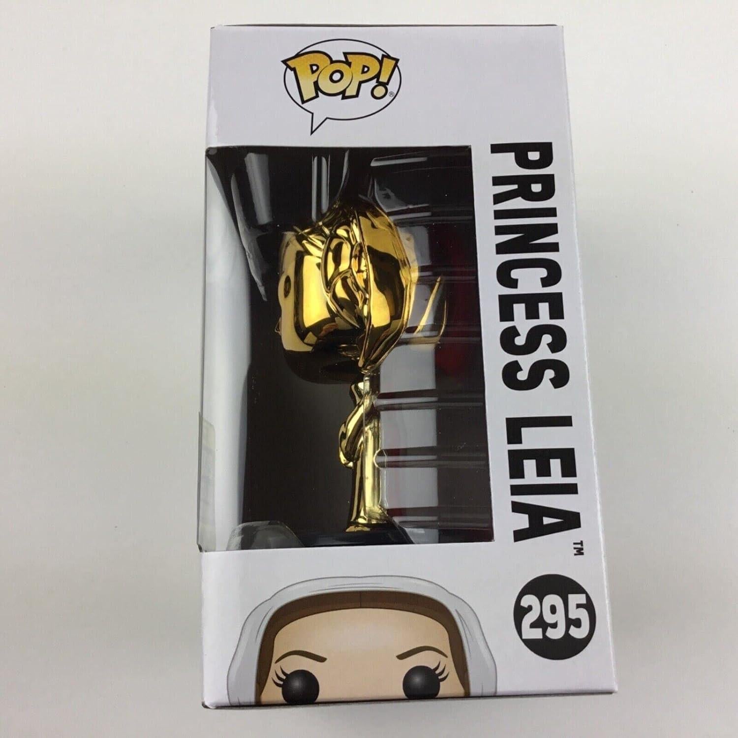 Figura POP! Funko Star Wars Princesa Leia Cromo Dorado #295