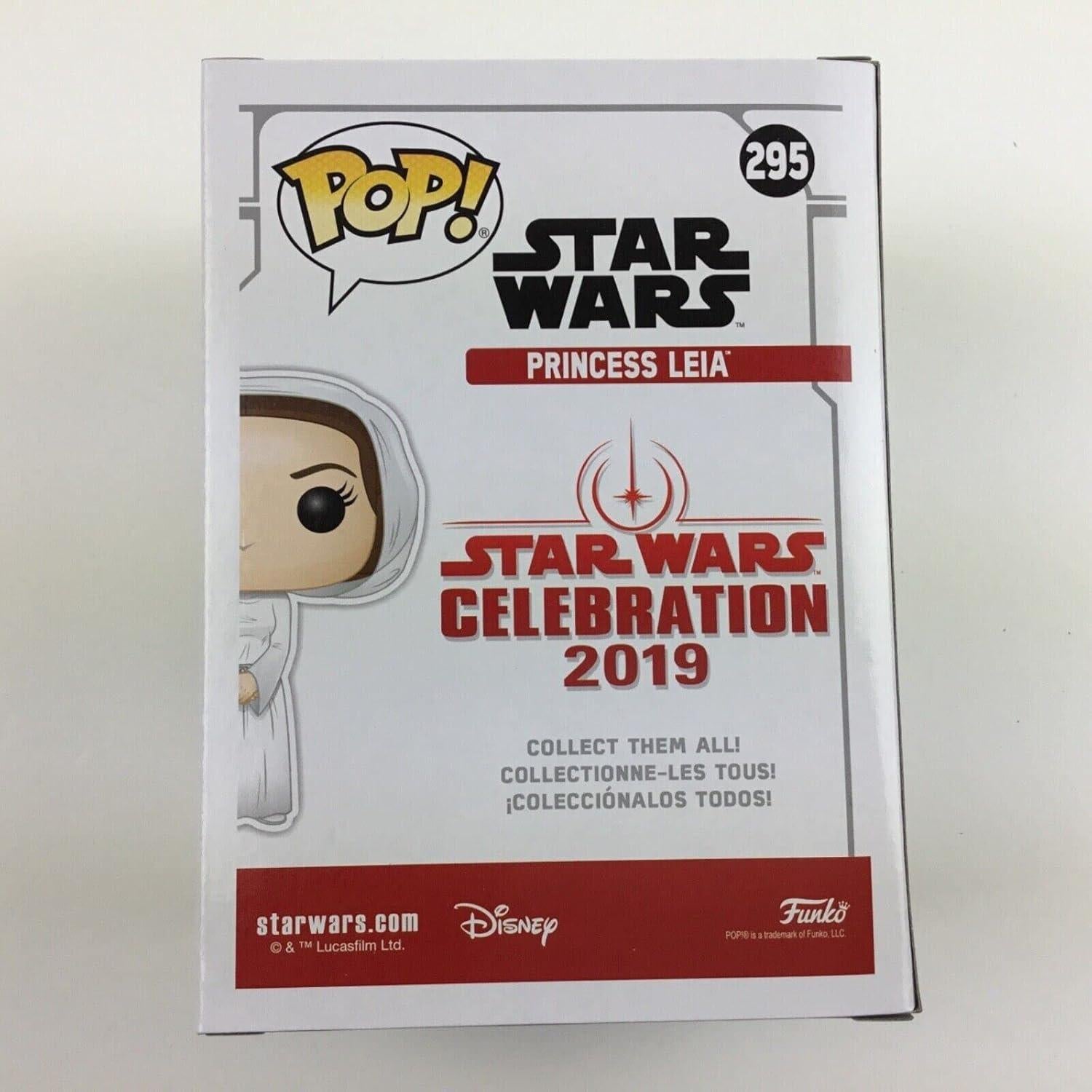 Figura POP! Funko Star Wars Princesa Leia Cromo Dorado #295