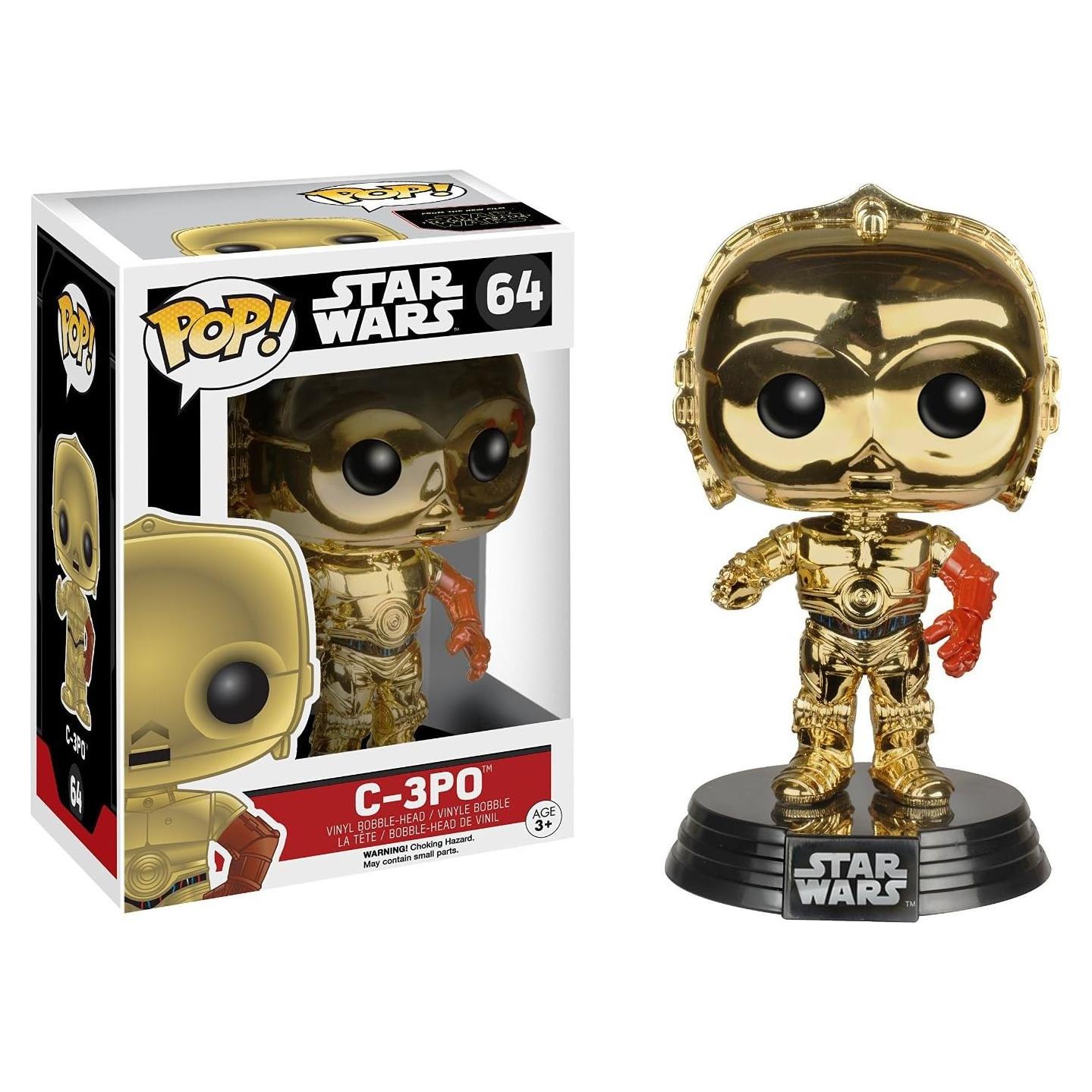Funko Pop C-3PO Star Wars Episodio 7 Cromado Exclusivo
