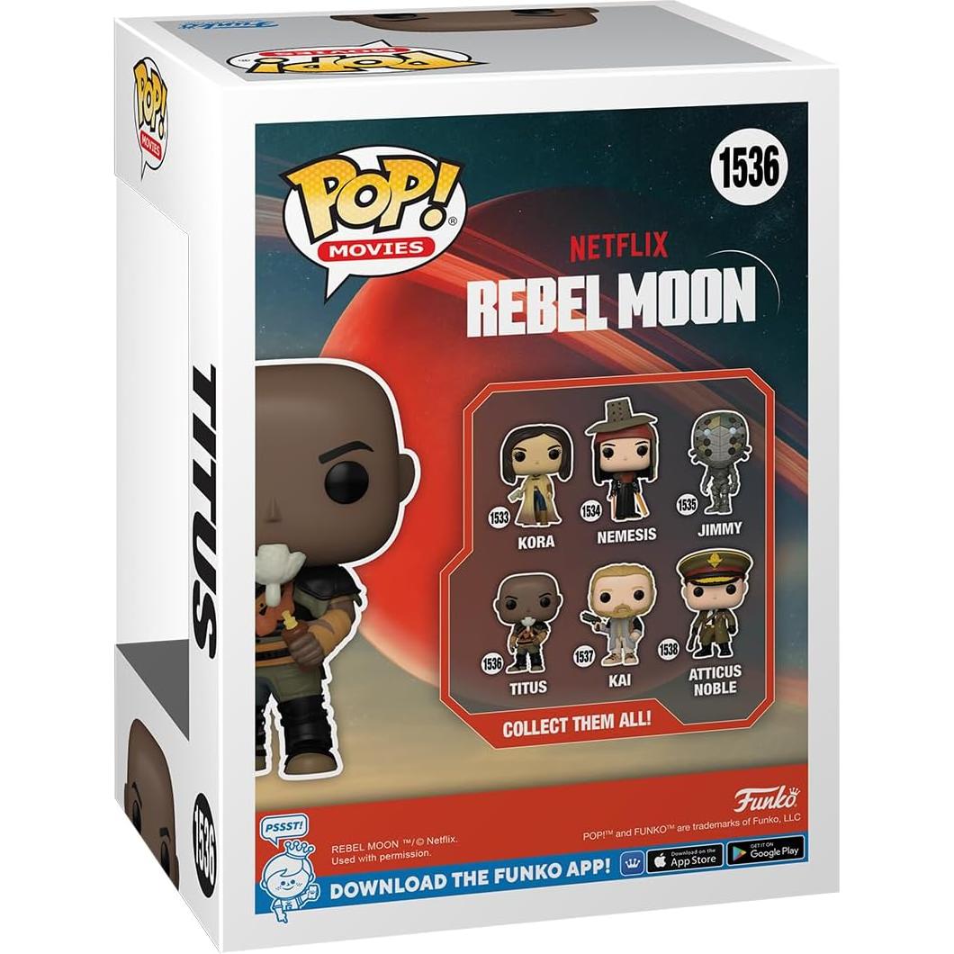 Funko POP! Rebel Moon - Figura de Vinilo Titus 9.5 cm